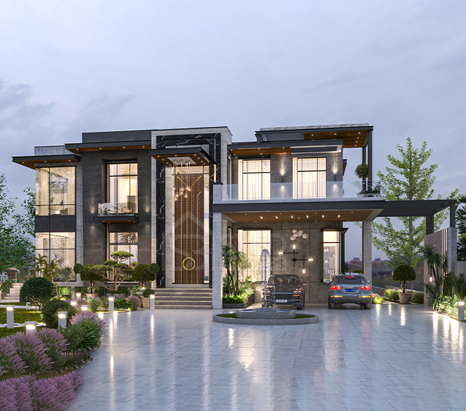 4 Kanal Front Elevation Islamabad By Syed Brothers