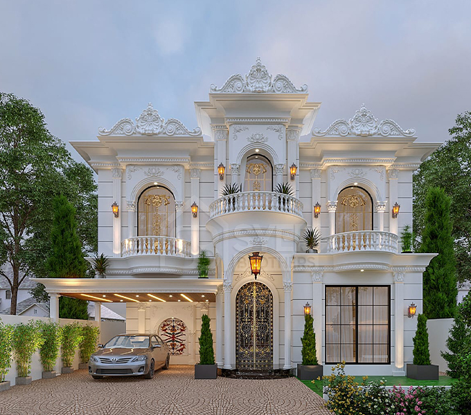 Neo Classical Exterior Design By Syed Brothers