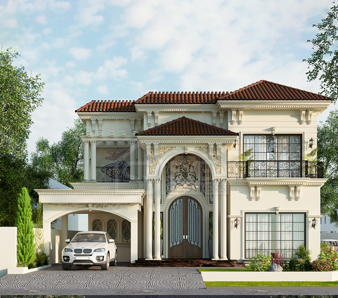 Spanish Exterior Design By Syed Brothers
