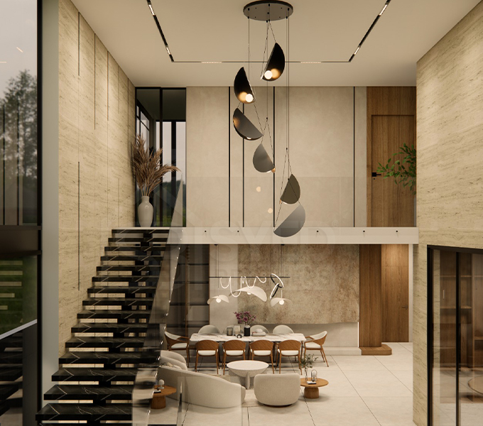 Lobby Area Interior By Syed Brothers