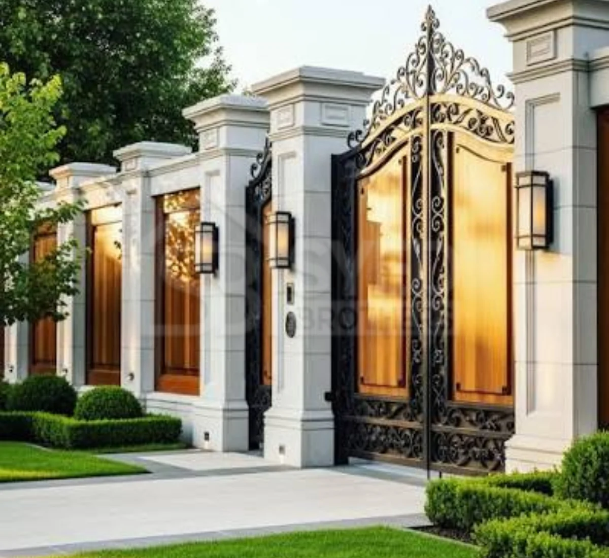Boundary Wall Design With Gate