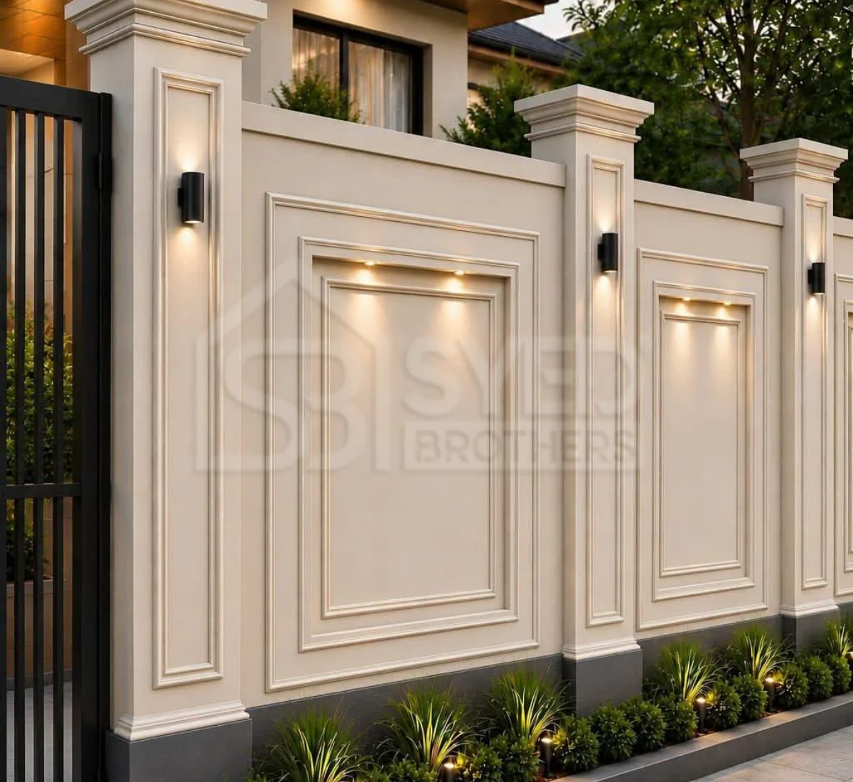 Home Front Boundary Wall Design